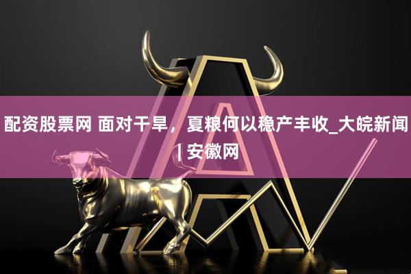 配资股票网 面对干旱，夏粮何以稳产丰收_大皖新闻 | 安徽网